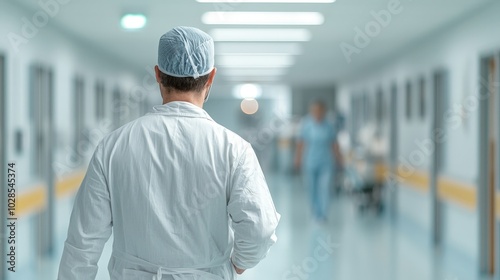 For an image of a Doctor standing in front of a building, businessman in office, a simple and easy-to-understand title could be: