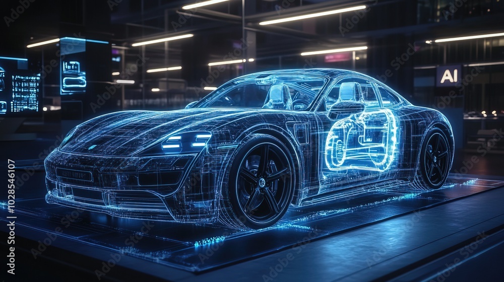AI Technology powered car body concept