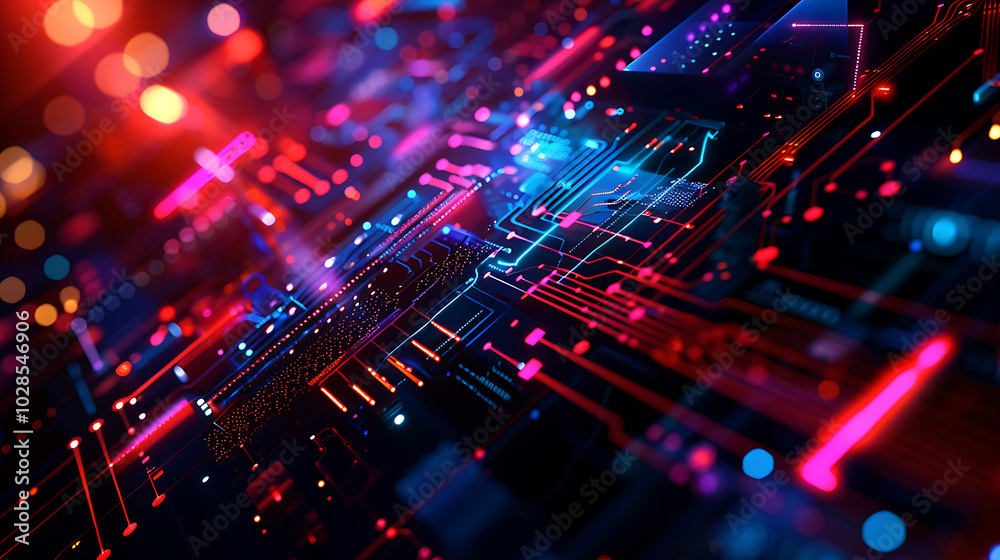 Fototapeta premium technology banner