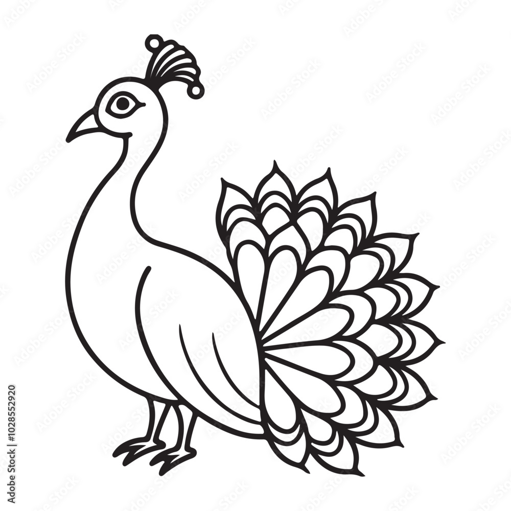 vector silhouette image of apeacock on a white background
vector silhouette image of apeacock on a white background
