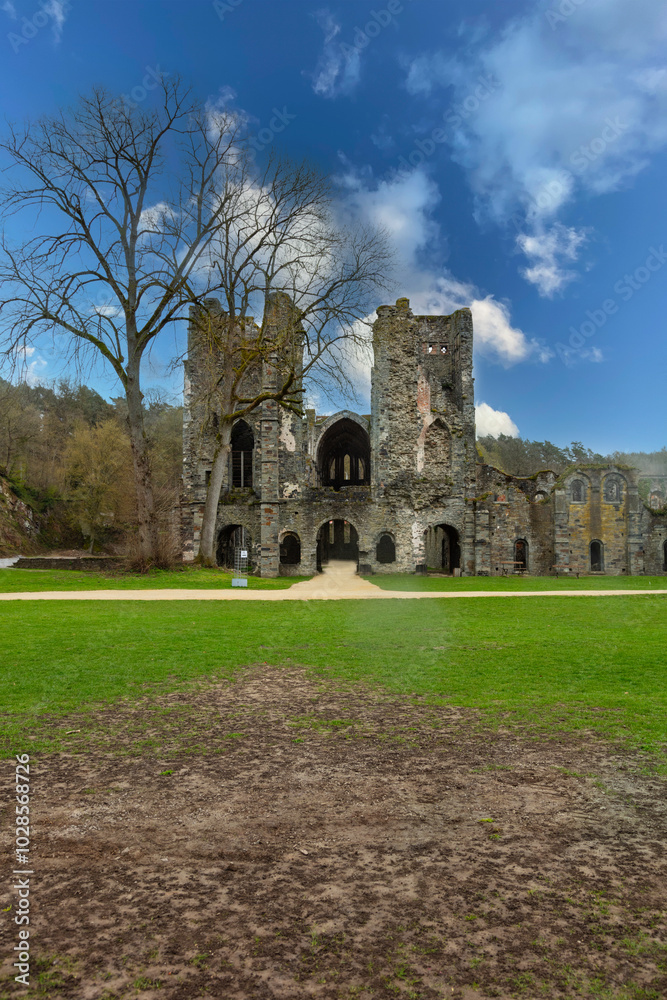 Fototapeta premium Ruin of Villers Abbey former Cistercian abbey located in Belgium