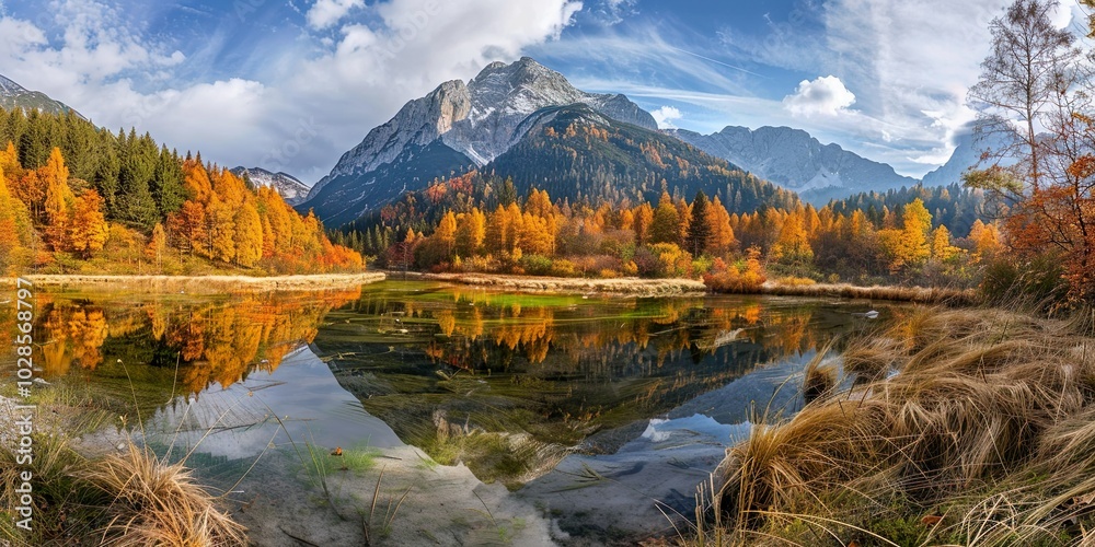 Obraz premium Mountain autumn landscape