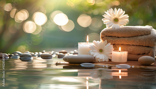 Concept spa et ambiance serénité et zen