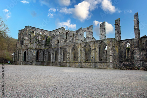 Ruin of Villers Abbey former Cistercian abbey located in Belgium