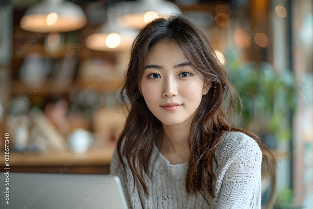 A woman sitting at a table with a plate of food A woman sitting at a table with a plate of food