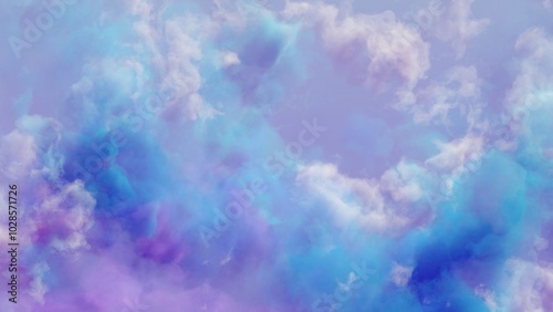 Colorful clouds background. Modern cover design. 3d illustration.