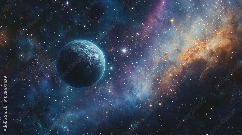A Single Planet Amidst a Starry Galaxy A Single Planet Amidst a Starry Galaxy
