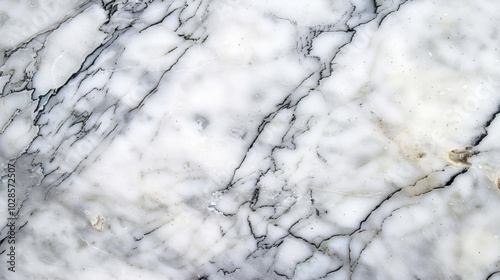 White Marble Texture with Black Veins