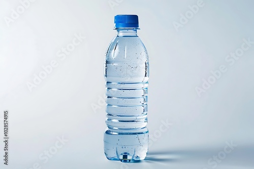 Bottle of water isolated on white background