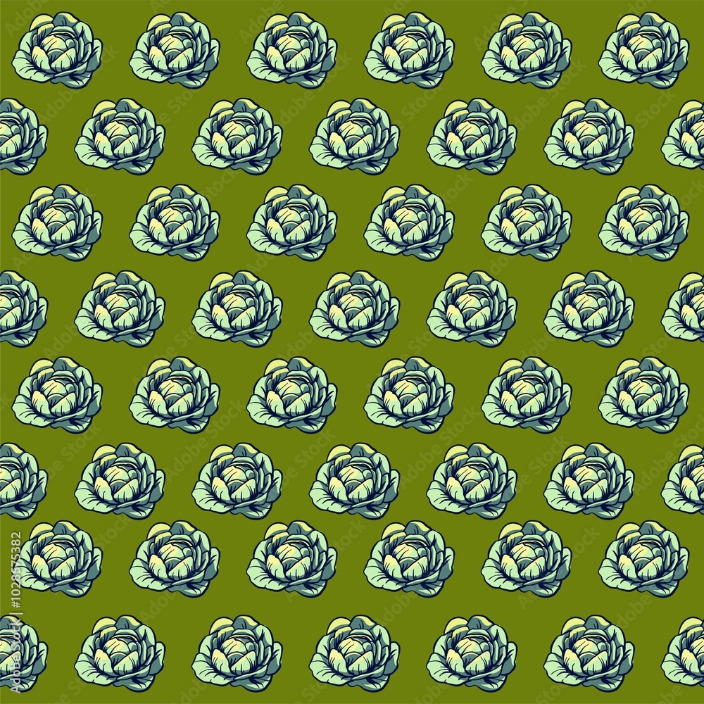 Bright and easy to execute seamless pattern in pop art style. Linear drawing of vegetables with color fill is a modern type of printed art for branding, advertising, summer discounts and sales Bright and easy to execute seamless pattern in pop art style. Linear drawing of vegetables with color fill is a modern type of printed art for branding, advertising, summer discounts and sales