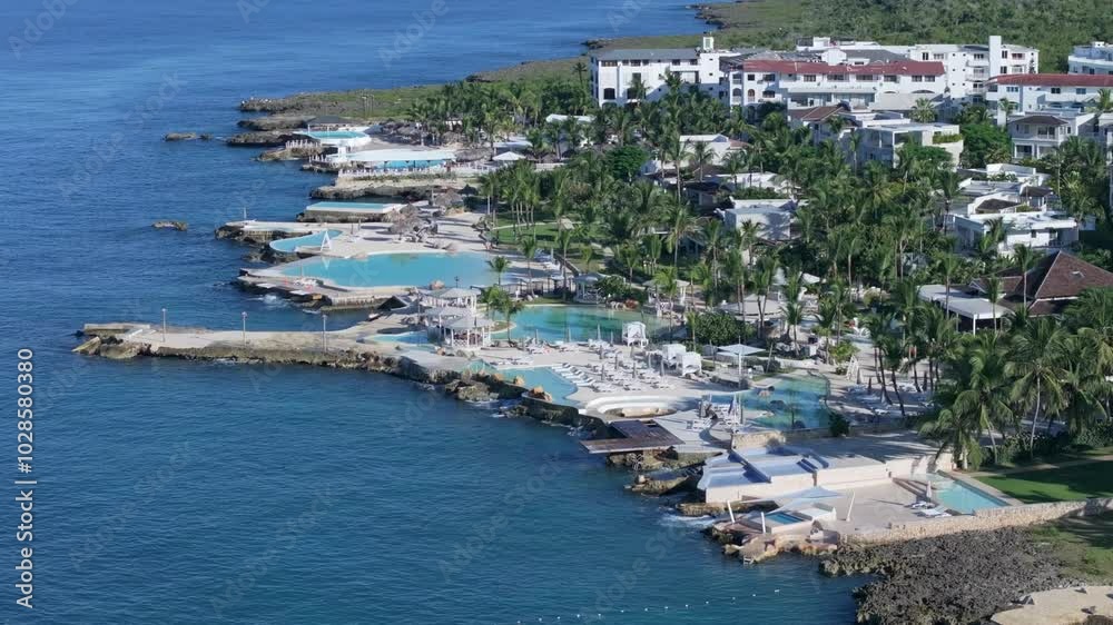 Aerial view of Tracadero Beach Resort in Bayahibe, Dominican Republic Aerial view of Tracadero Beach Resort in Bayahibe, Dominican Republic