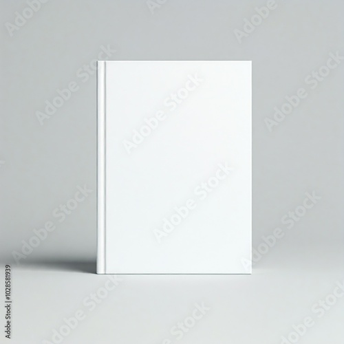 blank white book mockup