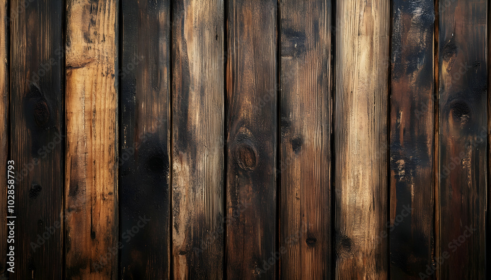 Textured background of brown wooden walls, adding warmth and depth Textured background of brown wooden walls, adding warmth and depth