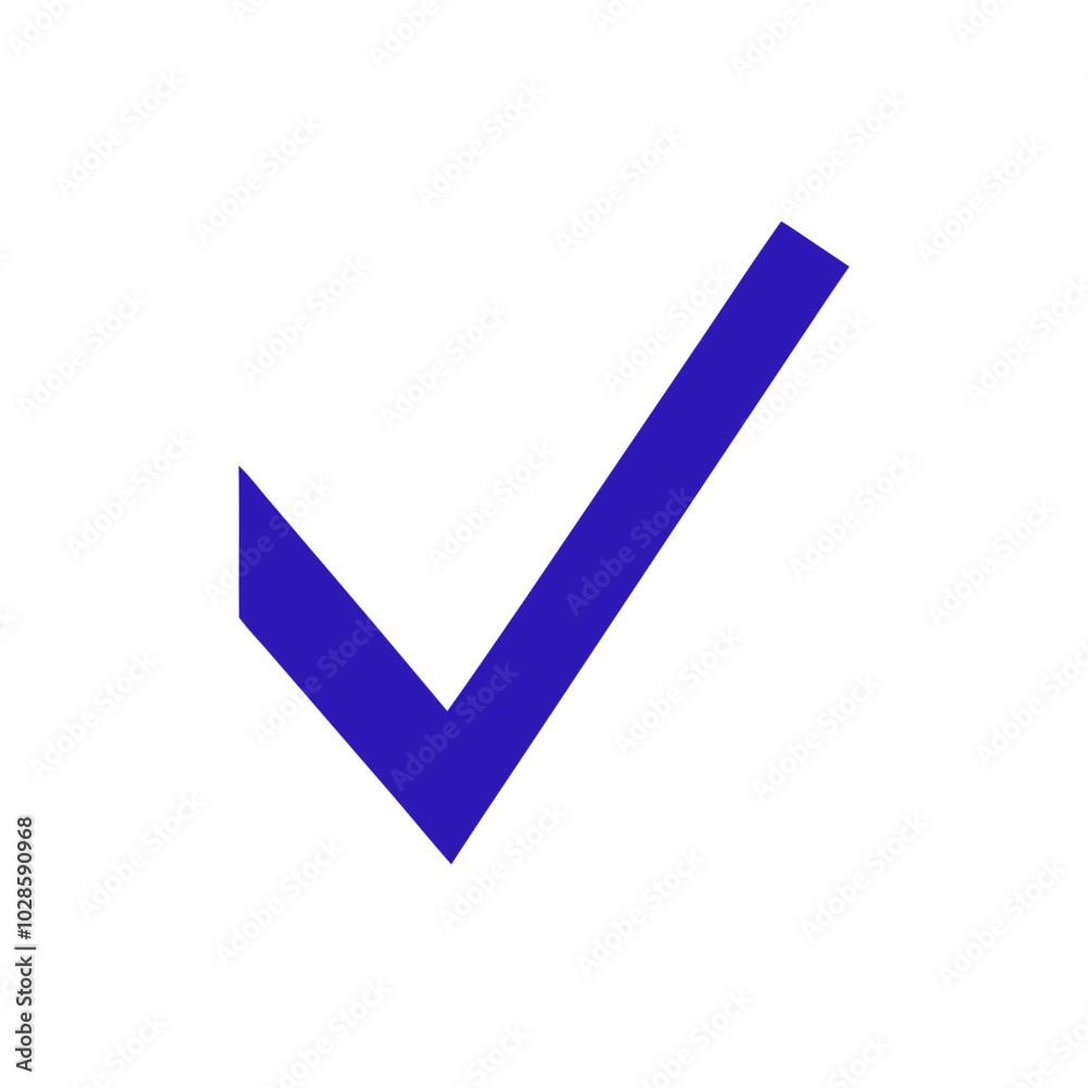 blue check mark sign isolated without background blue check mark sign isolated without background