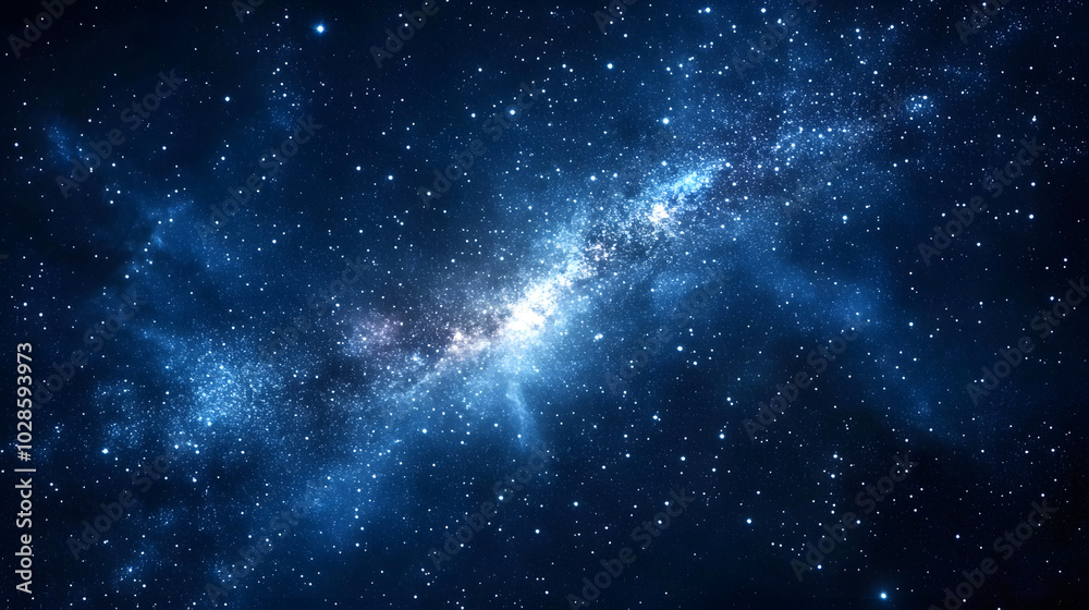 Fototapeta premium 満天の星が輝く夜空