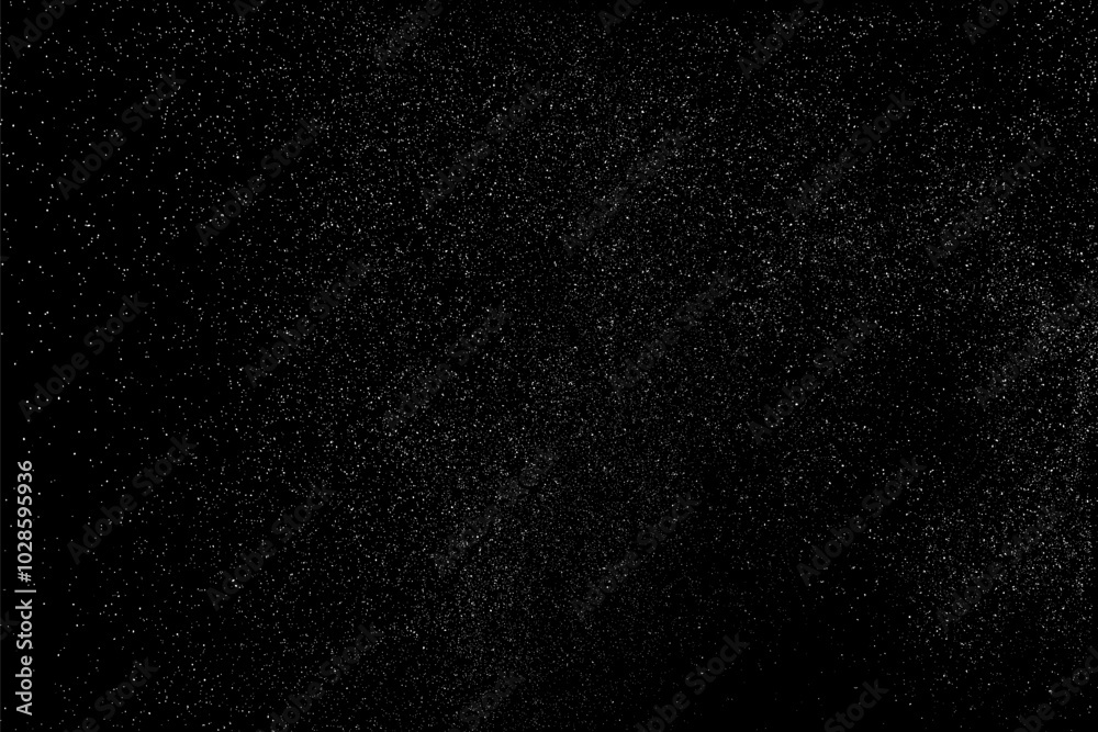 Black texture. Star space pattern. Dark night sky. Snow light textured backdrop. Christmas backgrounds.