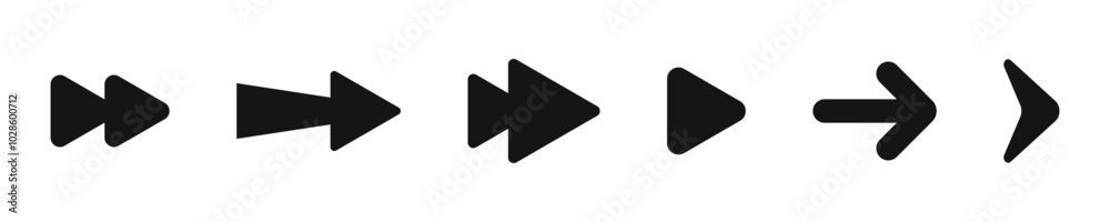 Arrows flat vector icons. Flat arrow icon set. Arrows flat vector icons. Flat arrow icon set.