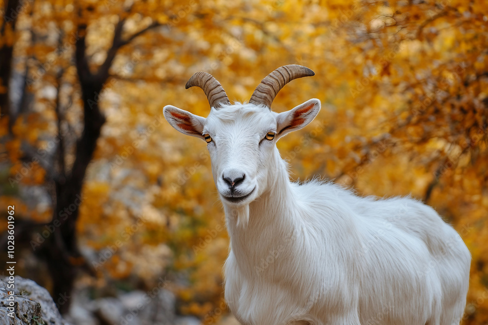 A wild animal in the forest created with generative ai technology A wild animal in the forest created with generative ai technology