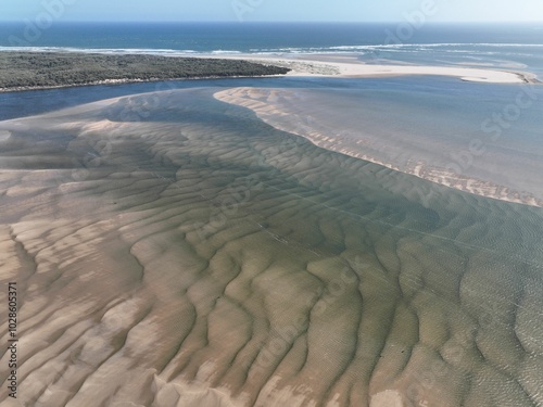 View of the sandbanks of Inverloch, Victoria, Australia photo