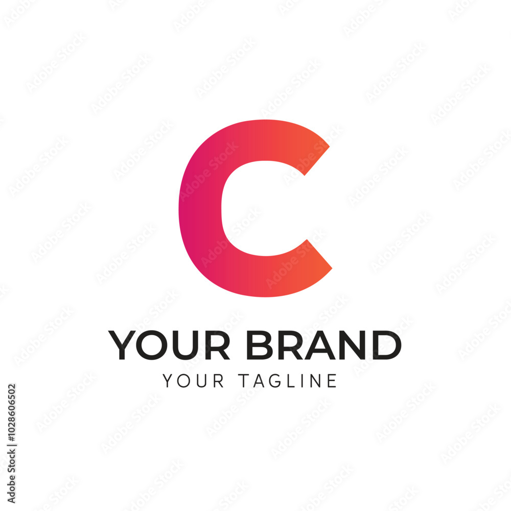 Letter C modern and creative logo design. Generated With Ai Letter C modern and creative logo design. Generated With Ai