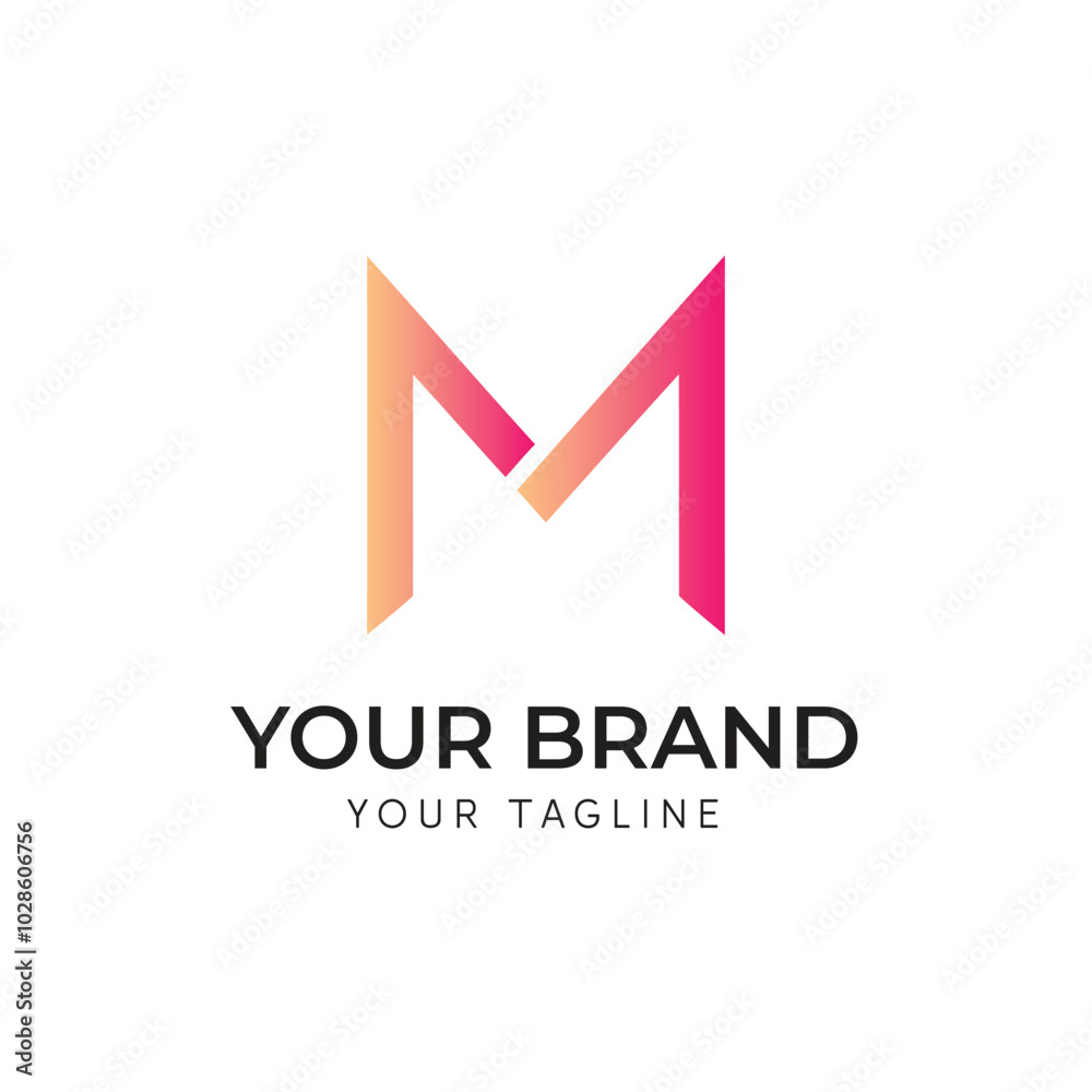 Letter M abstract gradient logo design. Generated With Ai
Letter M abstract gradient logo design. Generated With Ai