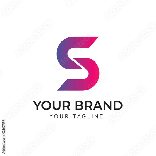 Letter S modern and creative logo design. Generated With Ai