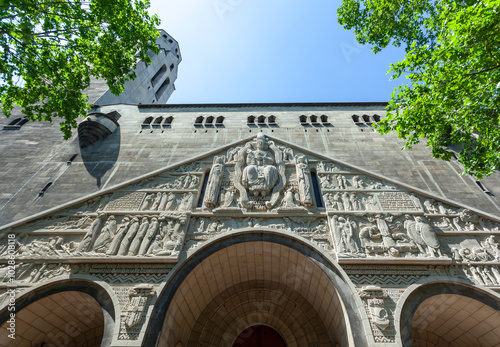 Church of saint pierre de montrouge showing carvings and sculptures photo