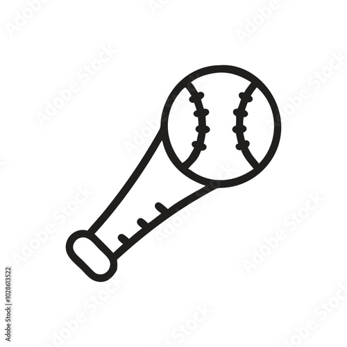 Baseball winning icon on white background