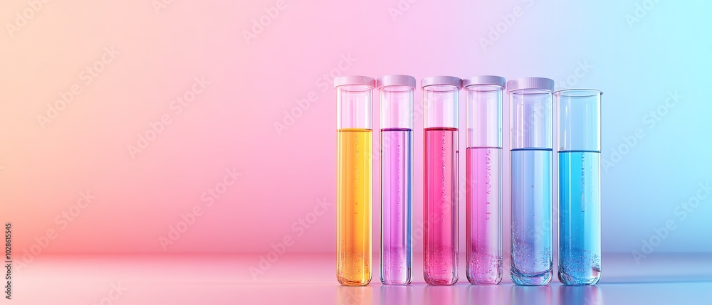 Сolorful test tubes in the laboratory Сolorful test tubes in the laboratory