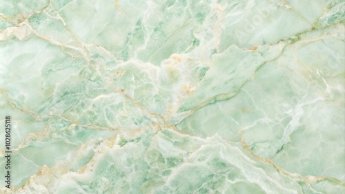 pale jade green marble with light green veins photo