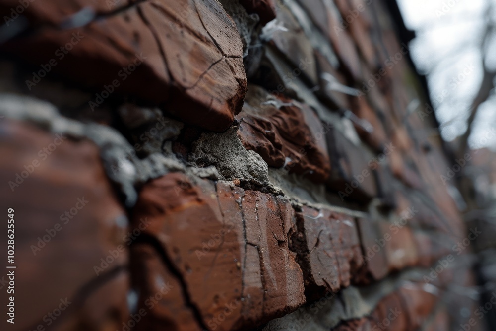 A close-up of weathered red bricks reveals textures and history etched into their rugged surfaces, conveying timeless architectural stories. A close-up of weathered red bricks reveals textures and history etched into their rugged surfaces, conveying timeless architectural stories.