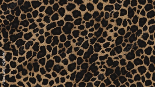 Wallpaper Mural fur texture leopard animal print real cats hair style Torontodigital.ca