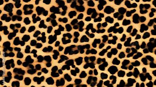 leopard print cat spots dark brown background modern design