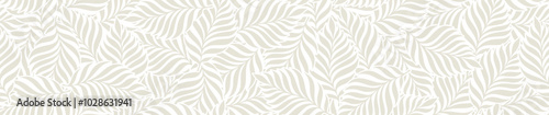 Abstract floral palm leaves seamless pattern.