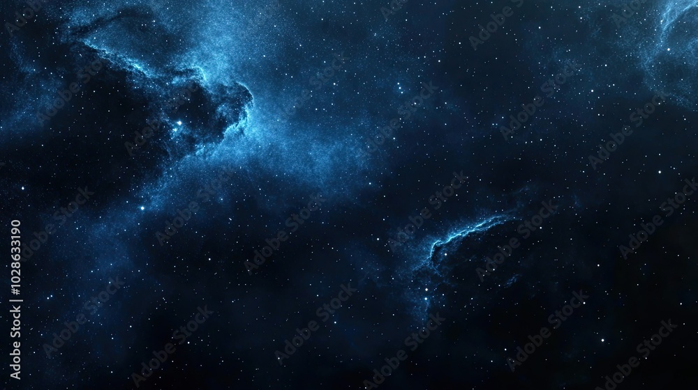 Cosmic Night Sky with Stars and Nebulae Cosmic Night Sky with Stars and Nebulae
