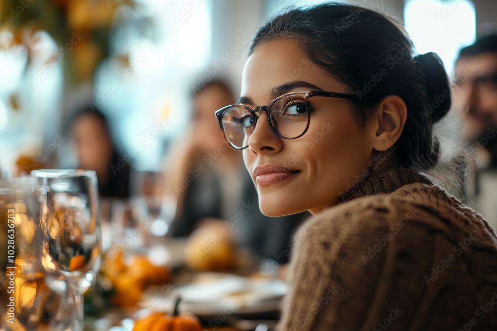Happy bug full family celebrating thanksgiving together having best bonding time, Generative AI Happy bug full family celebrating thanksgiving together having best bonding time, Generative AI