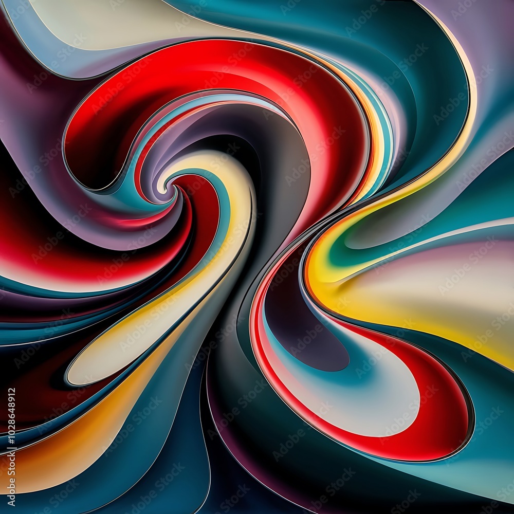 Abstract swirls painting. Modern art Abstract swirls painting. Modern art