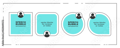 Speech bubble infographic design template. Vector illustration