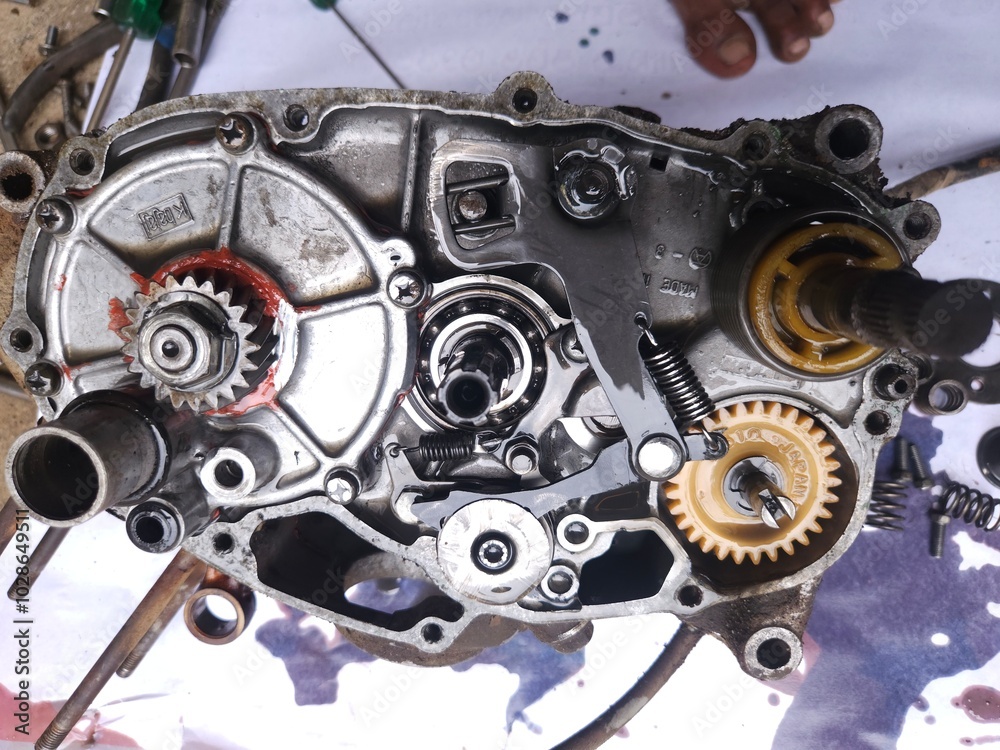 Motorcycle or motorbike engine small motorcycle maintenance Background. Motorcycle or motorbike engine small motorcycle maintenance Background.