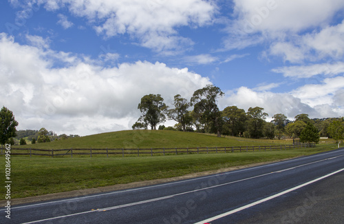 Serene scene of a country landscape at Bowral, Southern Highlands NSW Australia