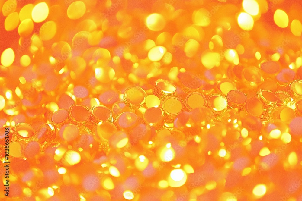 Abstract Image of Orange Gel Beads