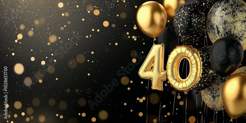 Elegant 40th Birthday Celebration Theme photo