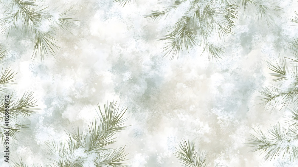 Abstract snow covered pine forest background texture Abstract snow covered pine forest background texture