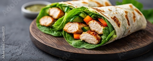 High Protein Low Carb Keto Wrap: Lettuce Base Loaded with Fresh Veggies and Savory Fillings for a Healthy Meal.