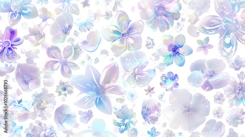 colorful flower on white background