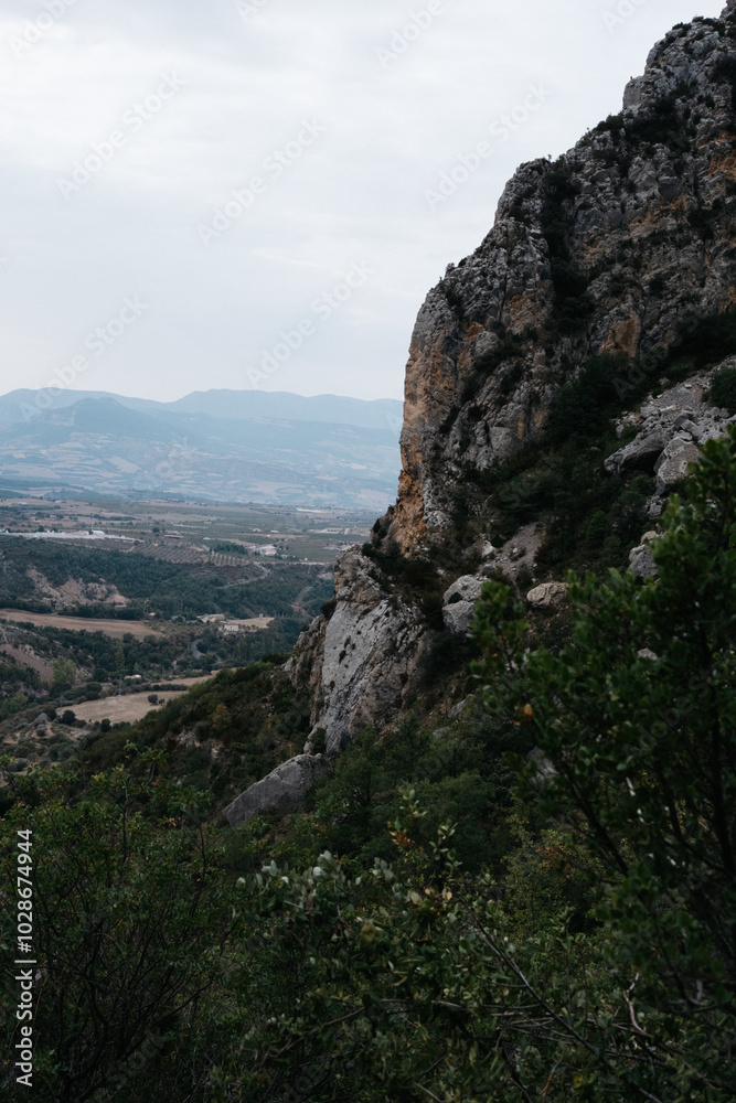 Large grey rock mountains and valley Large grey rock mountains and valley