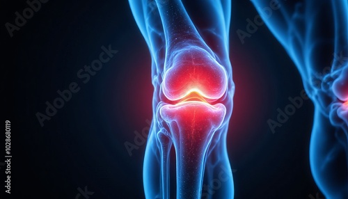 Knee Joint Pain Illustration .