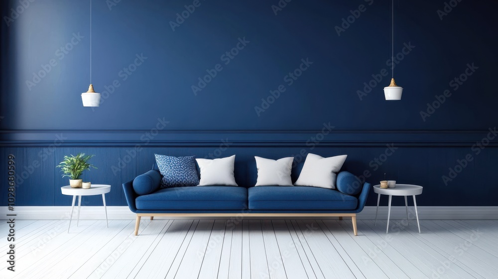 Modern Blue Living Room Modern Blue Living Room