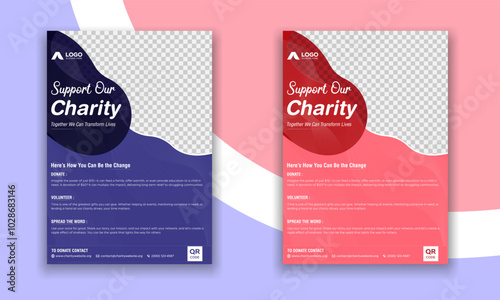 Charity Event management flyer, brochure design, donate, help, spread happiness, volunteer indeed for charity, A4 print ready editable.
