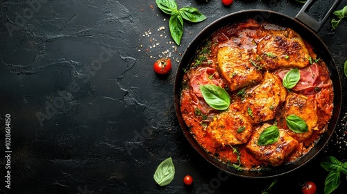 Classic Frying Pan with Traditional Dish Display